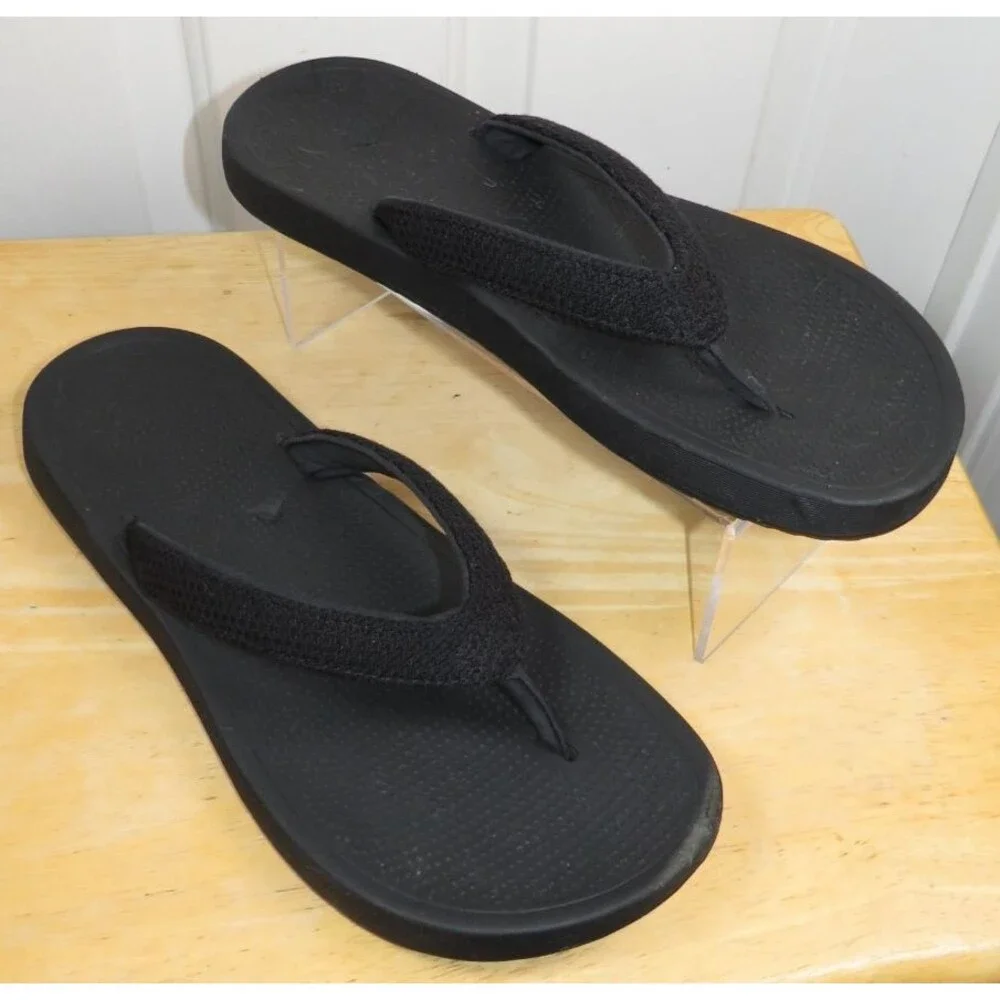 Allbirds Men's Natural Black Flip Flop Sandals Lightweight Comfort Size 10